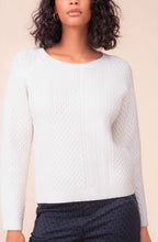 Off White Textured Cable Knit Jumper
