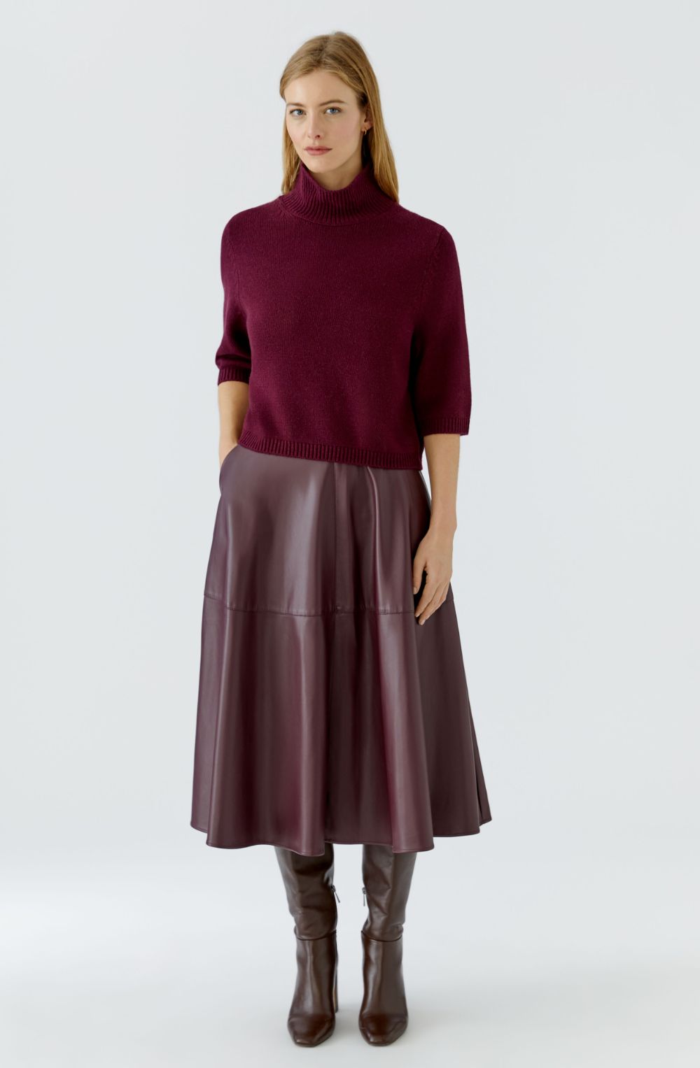 Bramble Berry Faux Leather Skirt