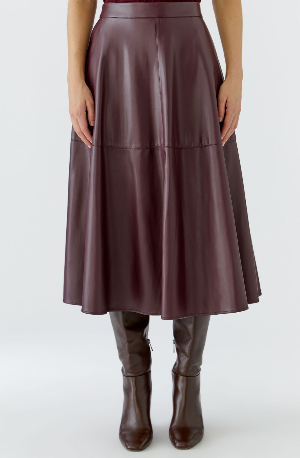 Bramble Berry Faux Leather Skirt