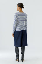 Royal Blue Striped Jersey Top