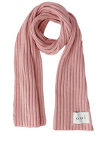 Rose Chunky Ribbed Knit Scarf