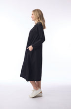 Black Seam Design Jersey Bubble Dress