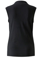 Black High Cowl Neck Top