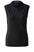 Black High Cowl Neck Top