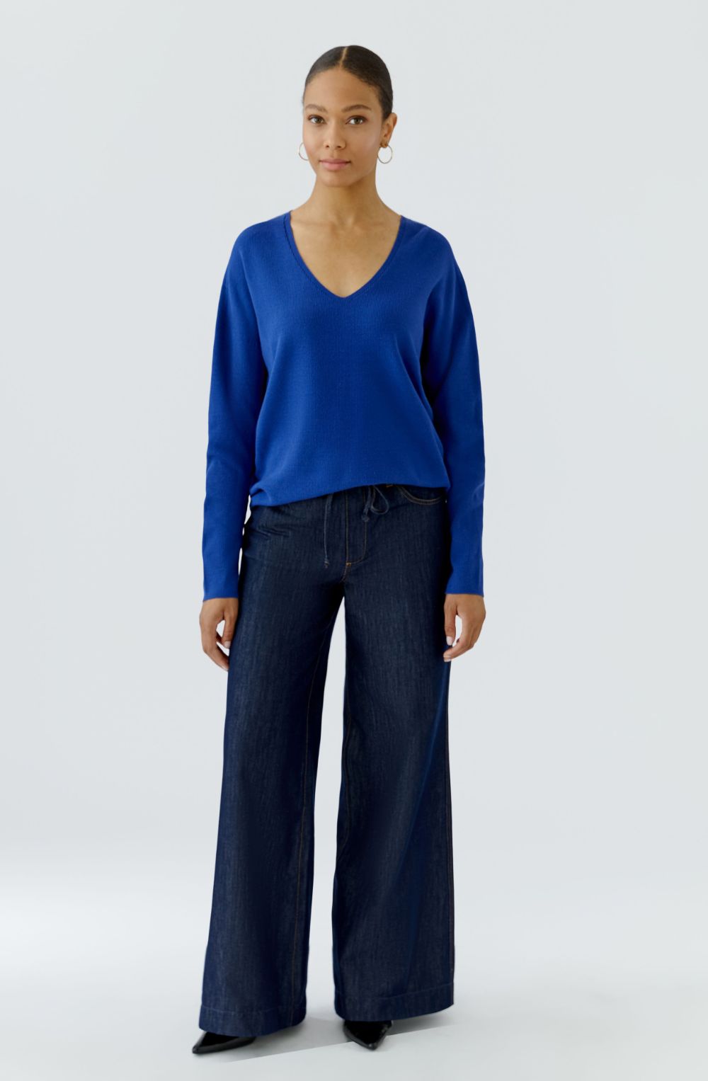 Royal Blue V-Neck Jumper