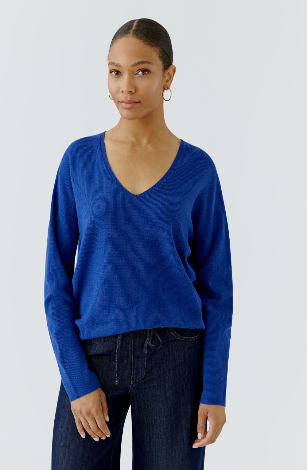 Royal Blue V-Neck Jumper