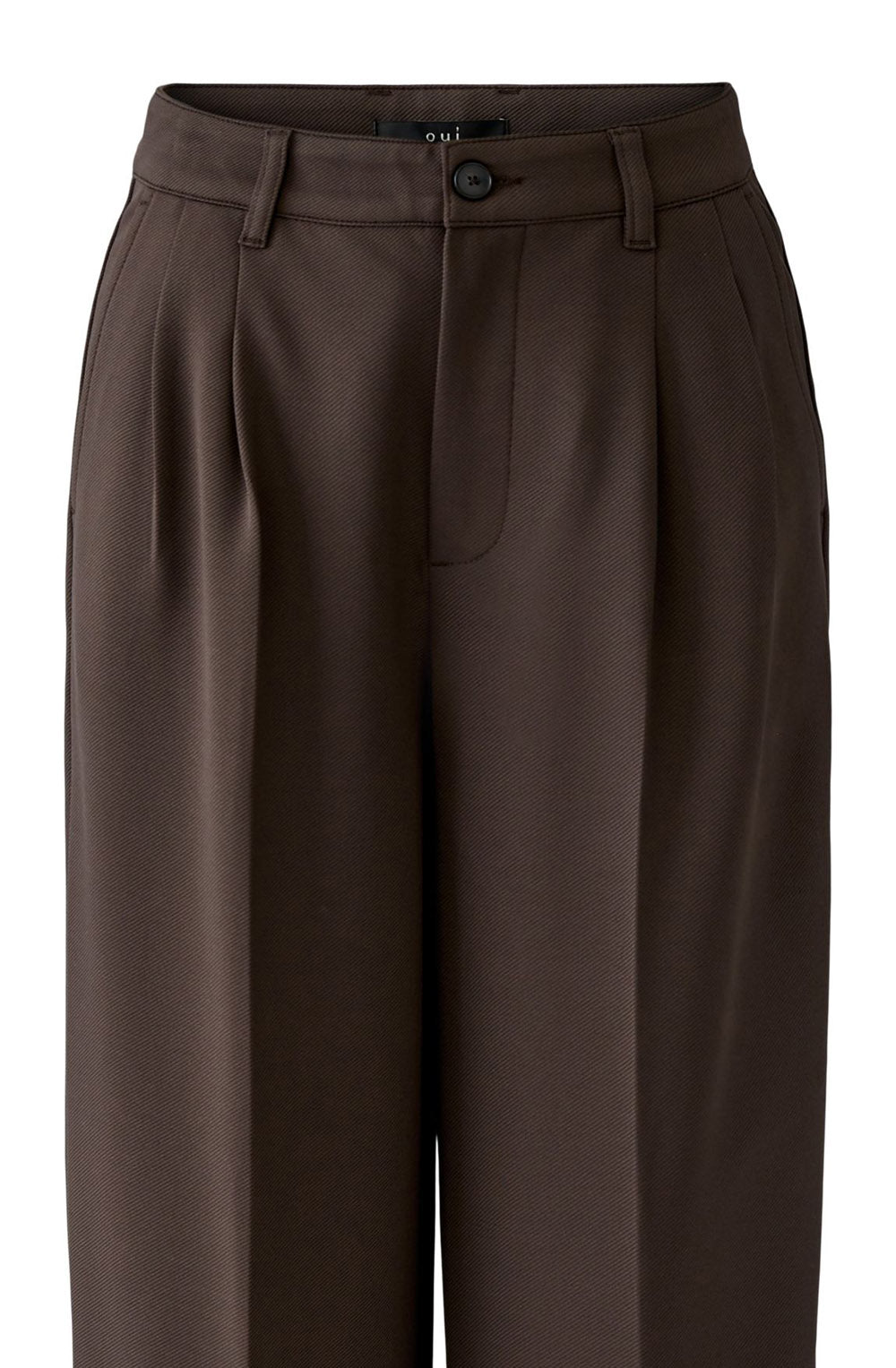 Mulch Brown Tapered Trousers