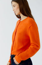 Orange Soft Fine Knit Cardigan