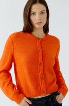 Orange Soft Fine Knit Cardigan