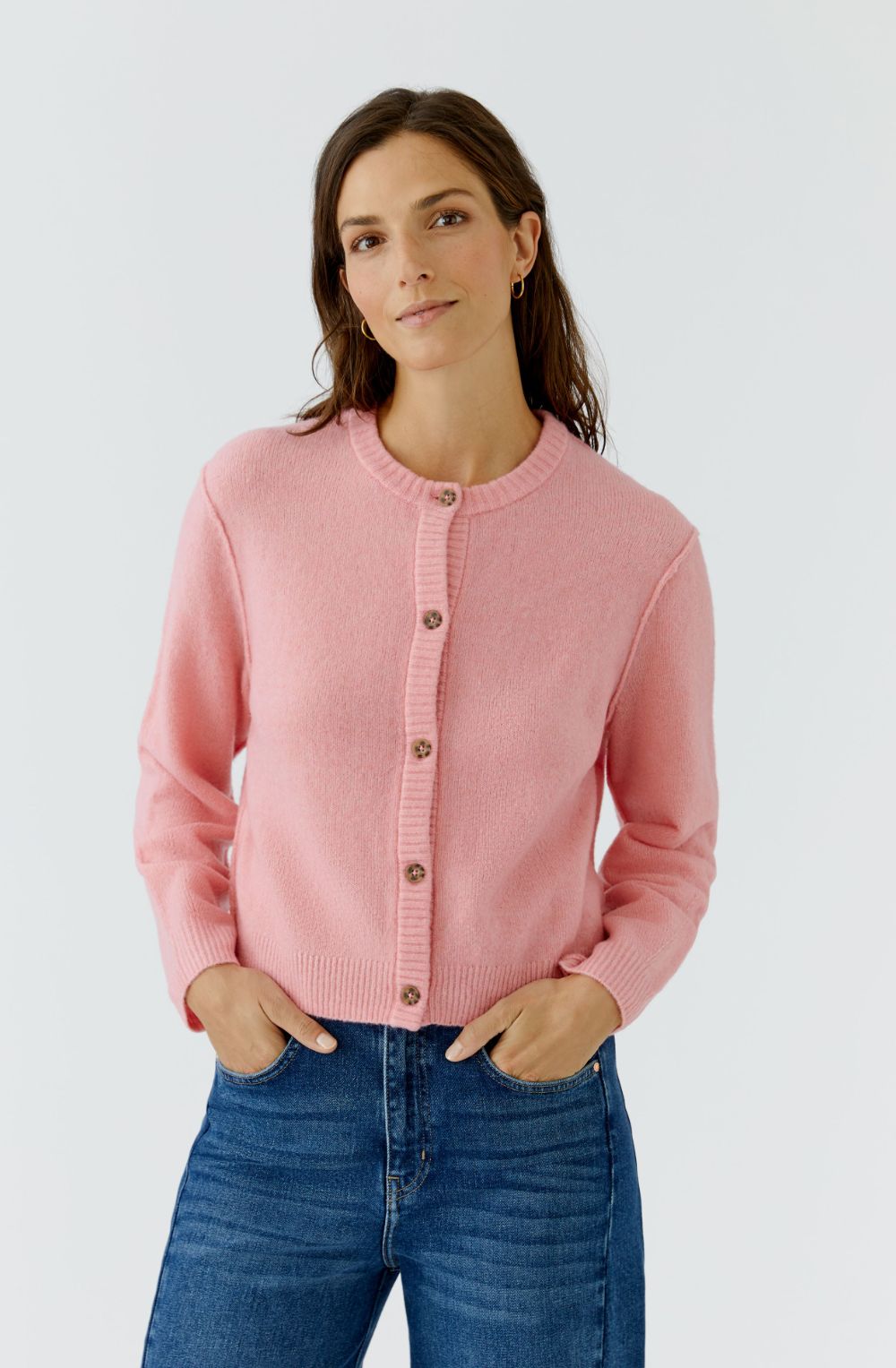 Rose Elegance Soft Fine Knit Cardigan