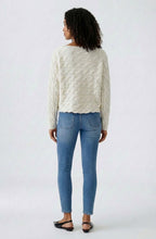 Off White Cable Knit Boxy Jumper