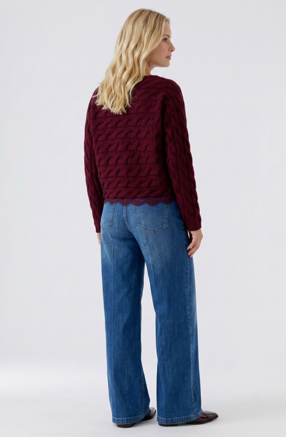 Bramble Berry Cable Knit Boxy Jumper