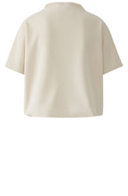 Whisper Pink Lightweight Scuba Jersey Drawstring Hem Top