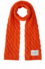 Orangeade Cable Knit Scarf