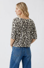 Light Stone Taupe Leopard Print Reversible Cardigan