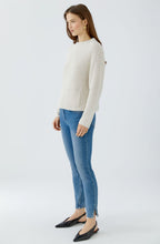 Off-White Stand Up Collar Single Pocket Jumper