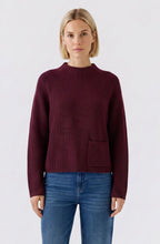 Bramble Berry Stand Up Collar Single Pocket Jumper