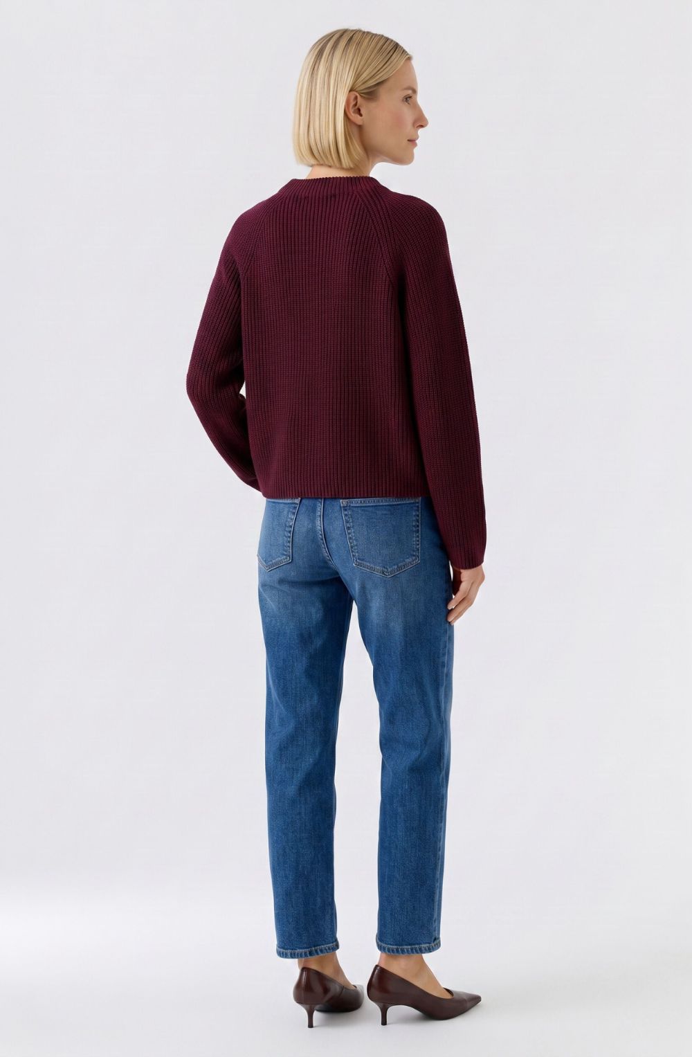 Bramble Berry Stand Up Collar Single Pocket Jumper