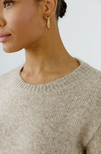 Light Beige Melange Sequin Detail Jumper