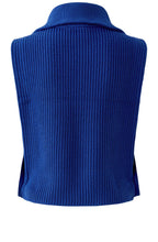 Royal Blue High Collar Waistcoat