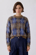 Checked Brushed Knit Jumper
