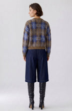 Checked Brushed Knit Jumper