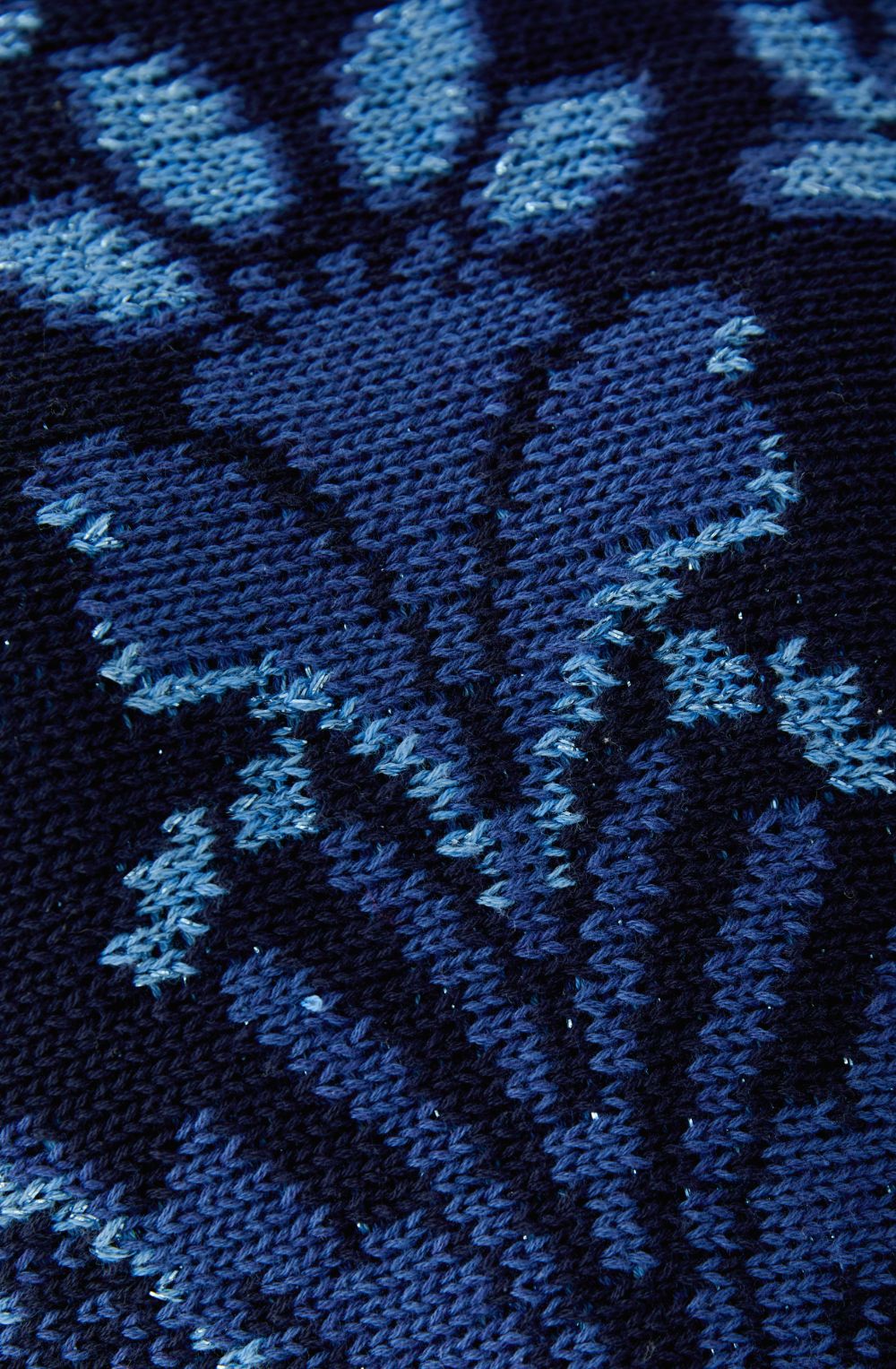 Navy & Blue Botanical Pattern Jumper