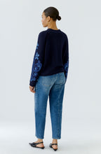 Navy & Blue Botanical Pattern Jumper