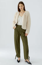 Whitecap Faux Fur Collarless Open Cardigan