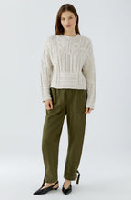 Off White Intricate Cable Knit Jumper