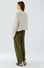 Off White Intricate Cable Knit Jumper