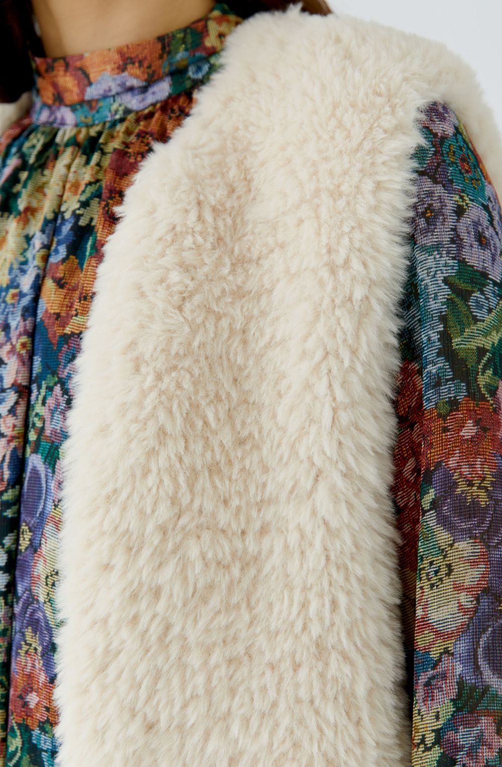 Whitecap Knitted Fur Effect Waistcoat