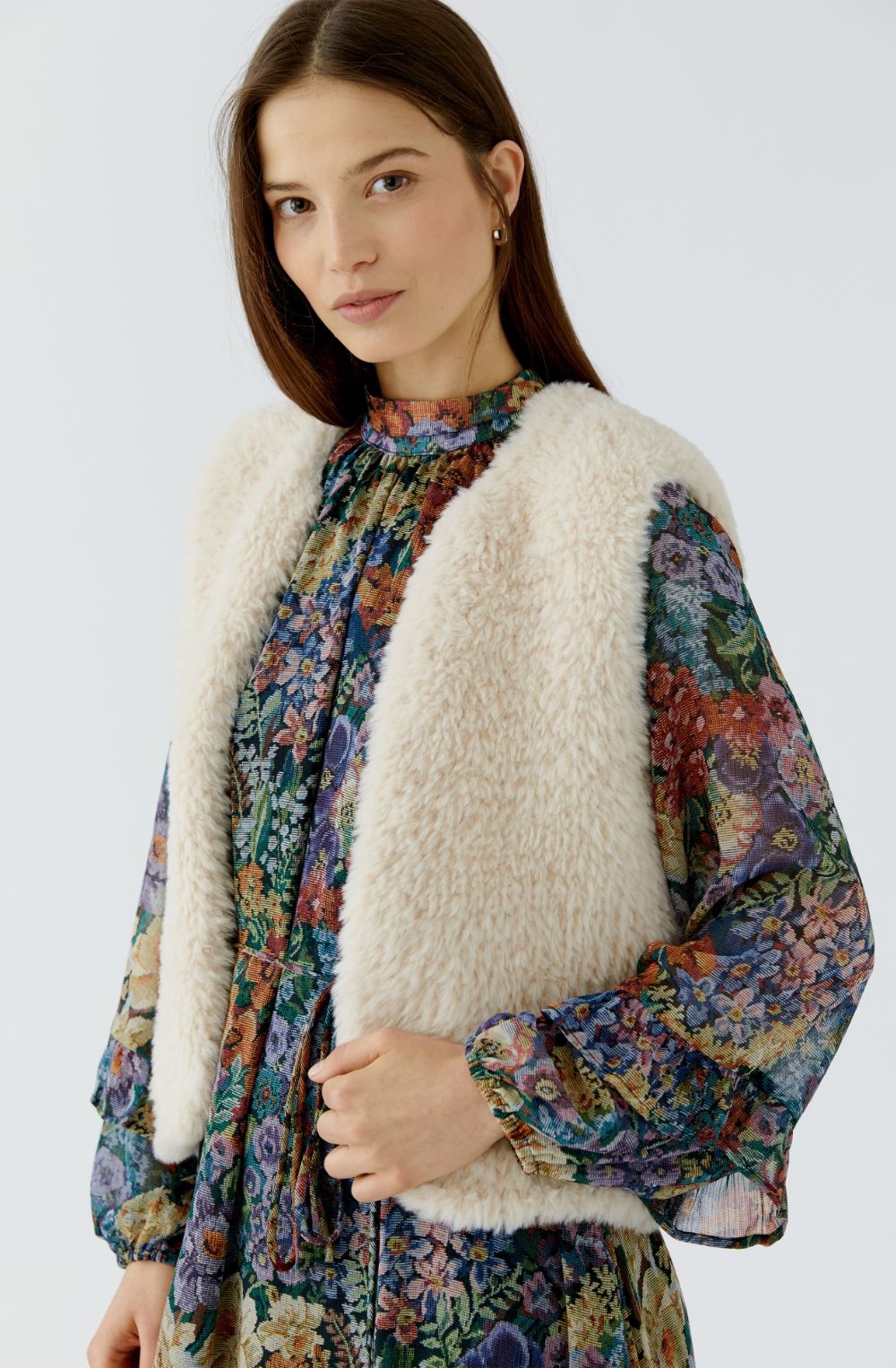 Whitecap Knitted Fur Effect Waistcoat