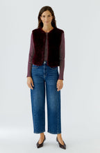 Bramble Berry Knitted Fur Effect Waistcoat
