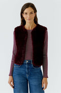 Bramble Berry Knitted Fur Effect Waistcoat
