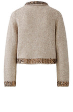 Light Beige Melange Sequin Detail Cardigan
