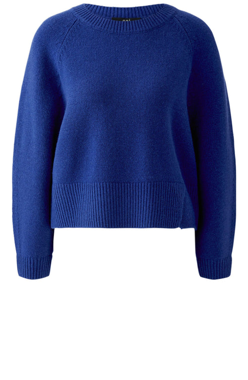 Royal Blue Split Hem Jumper