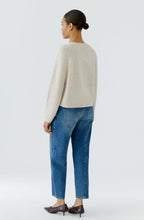 Beige Melange Split Hem Jumper