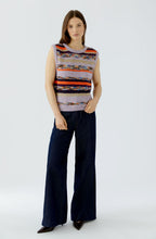 Lilac Striped Knit Slip Over