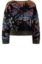 Woven Knit Palm Motif Jumper
