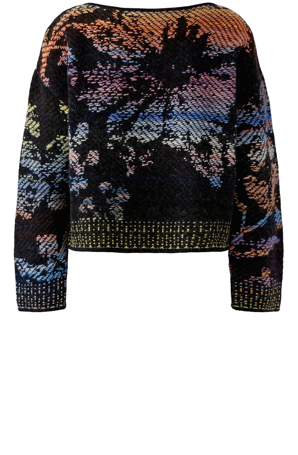 Woven Knit Palm Motif Jumper