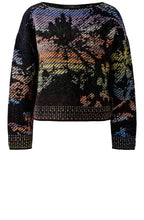 Woven Knit Palm Motif Jumper