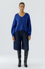Royal Blue V-Neck Relaxed Jumper