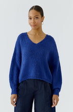 Royal Blue V-Neck Relaxed Jumper