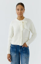 Gardenia Bow Detailed Knit Cardigan