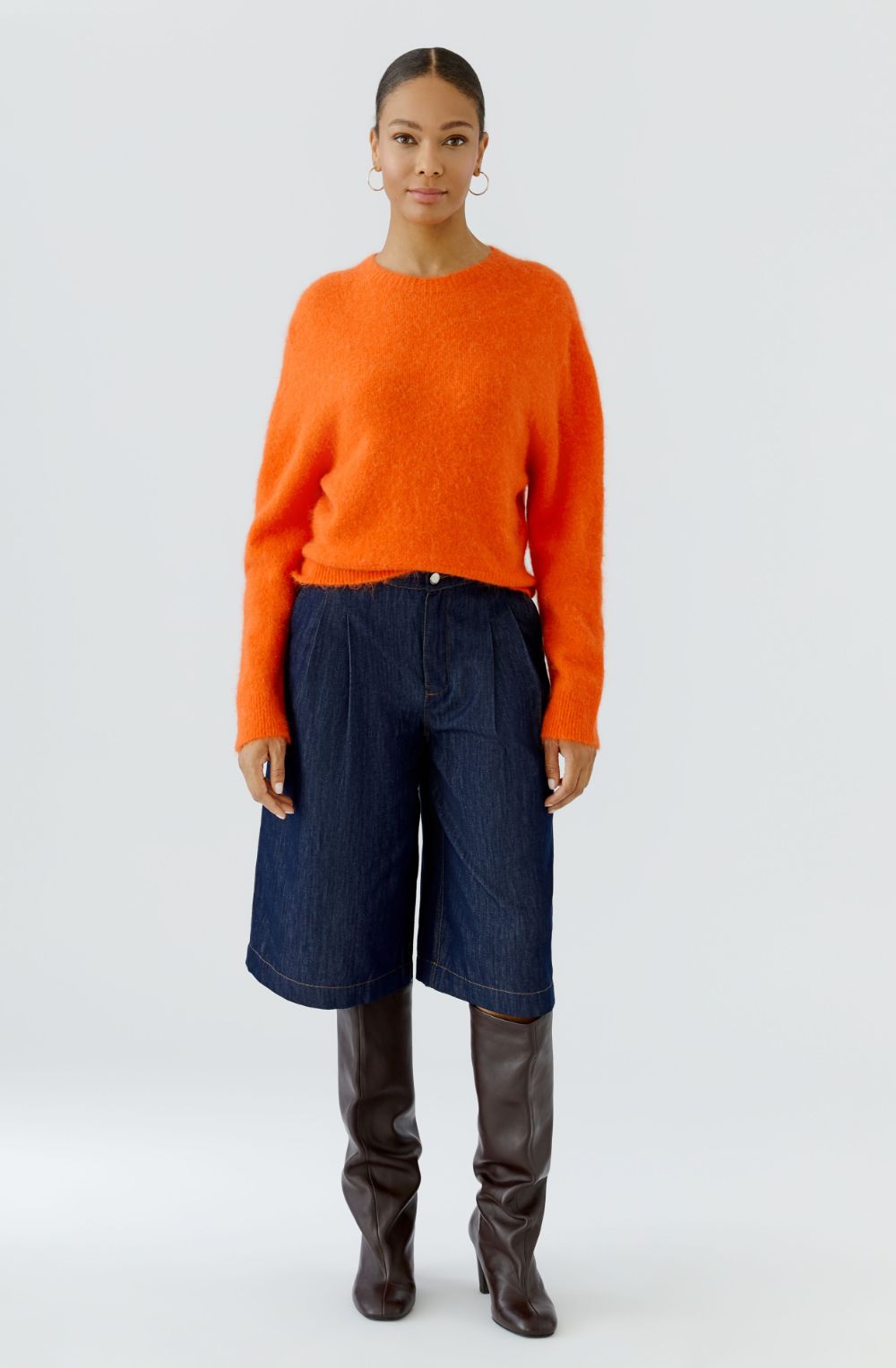 Orange Soft Knit Jumper