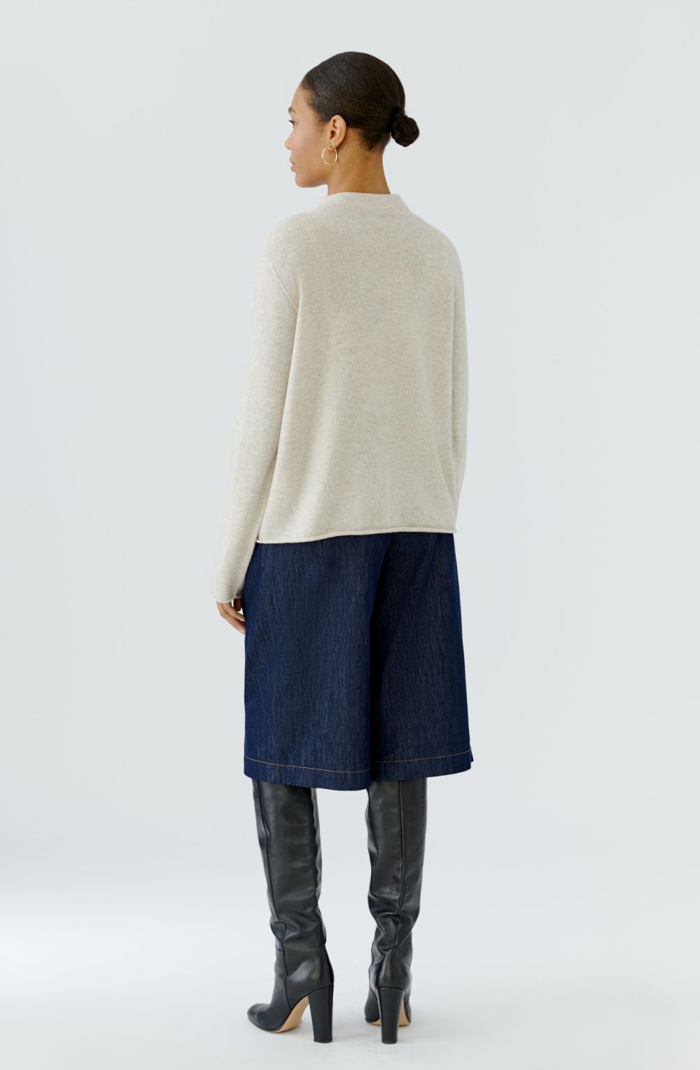 Beige Melange Knit Jumper