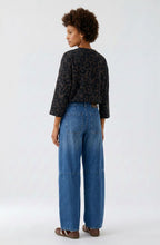 Brown Grey Leopard Print Silk Touch Scuba Top