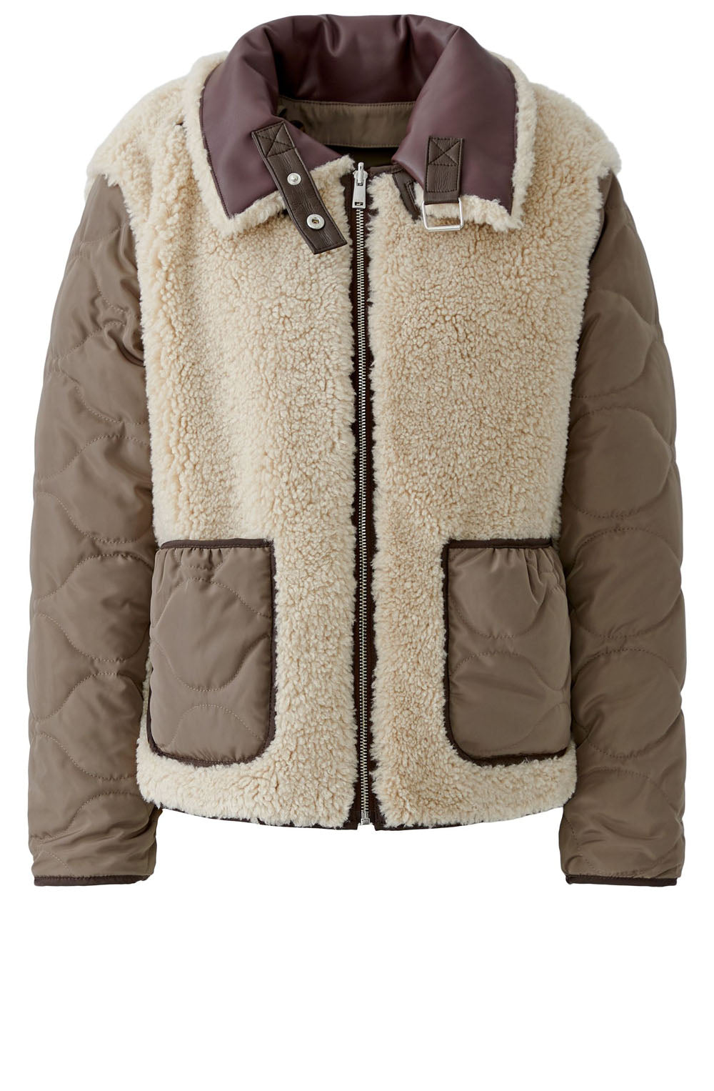 Light Stone and Brown Reversible Jacket