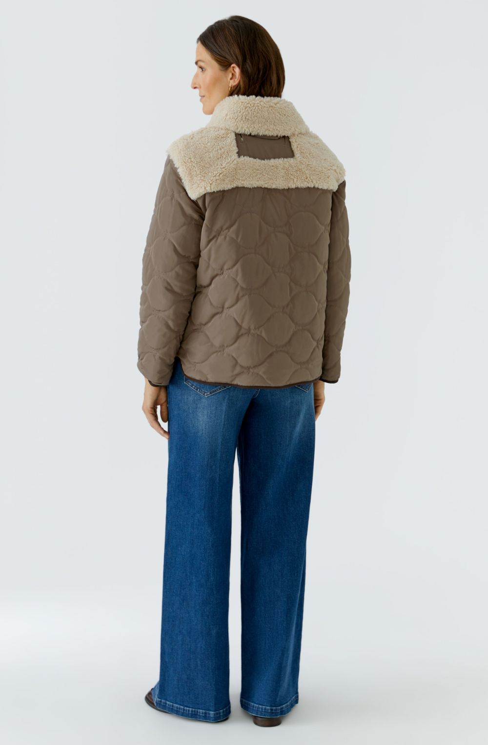 Light Stone and Brown Reversible Jacket